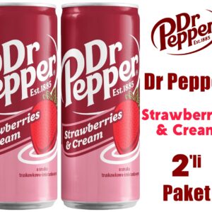 Dr Pepper Strawberries & Cream 330ml 2'li Paket