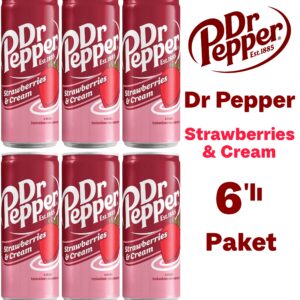 Dr Pepper Strawberries & Cream 330ml 6'lı Paket